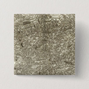 Carhaix, Brest Vierkante Button 5,1 Cm