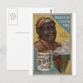 Carhart & Brother vierden gebrande koffie Briefkaart (Voorkant / Achterkant)