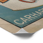 Carhart & Brother vierden gebrande koffie Poster (Hoek)