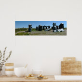 Carhenge, Nebraska Panoramic 2 Poster (Keuken)