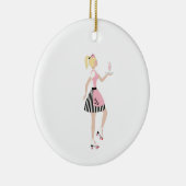 Carhop Girl Keramisch Ornament (Rechts)