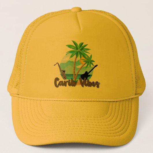 Carib-viben - Trucker Hat Pet (Voorkant)