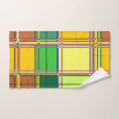 Caribbean Colorful Fabric Madras Tartan (Serviette à main)