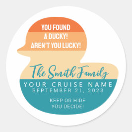 Caribbean Cruise Duck Ronde Sticker