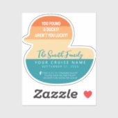 Caribbean Cruise Duck Sticker (Vel)