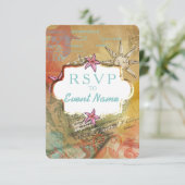 Caribbean Dream - Invitation, carte RSVP (Debout devant)