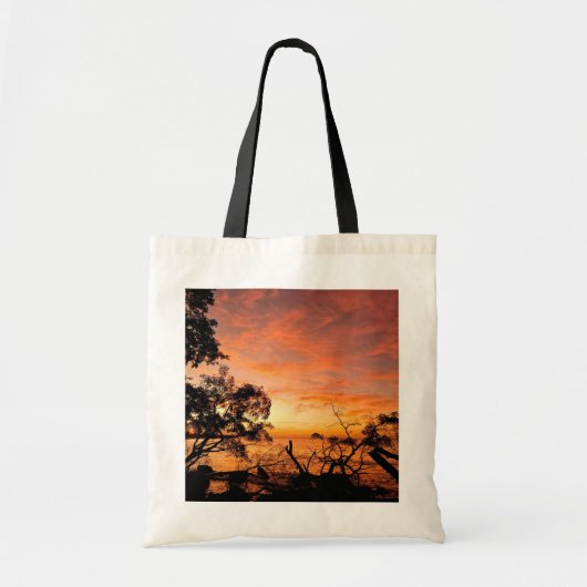 Caribbean Dusk Glow Sunset Canvas tas (Voorkant)