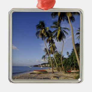 CARIBBEAN, Grenada, St. George, Boats on palm Metalen Ornament
