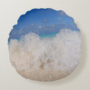 Caribbean Island Wave Love 2 Rond Kussen