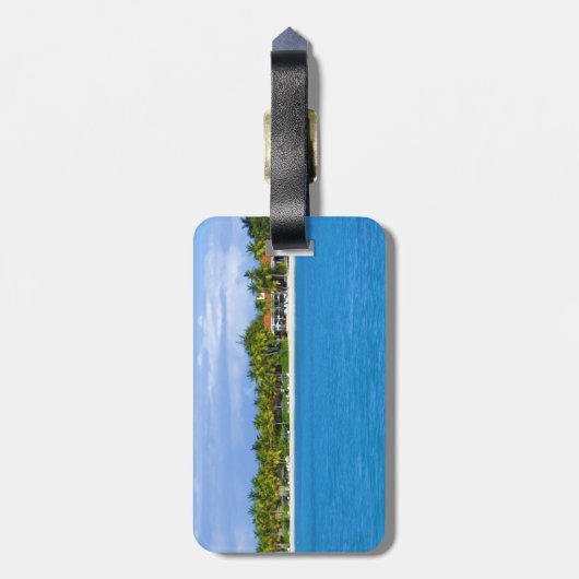 Caribbean Paradise Bagagelabel -  (Achterkant verticaal)