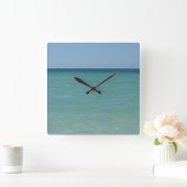 Caribbean Sea Wall Clock Vierkante Klok (Huis)