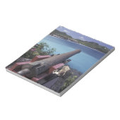 CARIBBEAN, St. Barts, Connon die naar de baai van Notitieblok (Gedraaid)