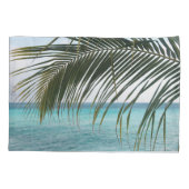 Caribbean Sunrise Ocean Palm 1 Kussensloop (Achterkant)