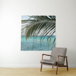 Caribbean Sunrise Ocean Palm 1 Wandkleed