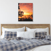 Caribbean Sunset Glow – Canvas Muurkunst Afdruk (Insitu (Slaapkamer))