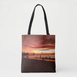Caribbean Sunset Glow Canvas tas