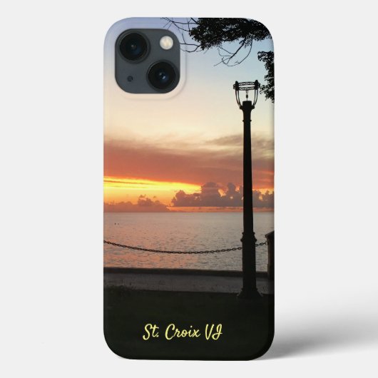 Caribbean Sunset Tropical Ocean Personaliseer Case-Mate iPhone Case (Achterkant)