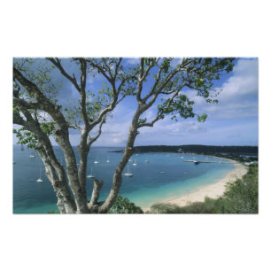 Caribisch, Anguilla-eiland, Road Bay Harbour. Foto Afdruk