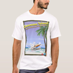 Caribisch, Canouan eilanden paradijs poster. T-shirt