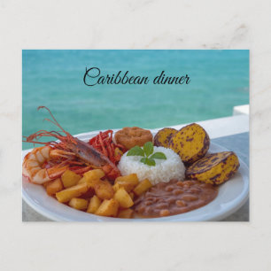 Caribisch diner briefkaart