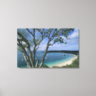 Caribisch gebied, Anguilla-eiland, Road Bay Harbou Canvas Afdruk