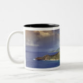 Caribisch gebied, Antigua. Tweekleurige Koffiemok (Links)