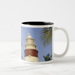 Caribisch gebied, Bahama's, Abaco, Elbow Cay. Hope Tweekleurige Koffiemok