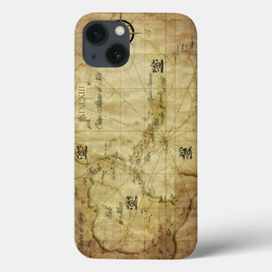 Caribisch gebied - oude kaart iPhone 13 hoesje