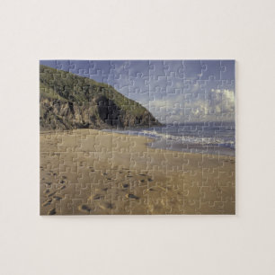 Caribisch gebied, St. Kitts. Voetsporen op Atlanti Legpuzzel