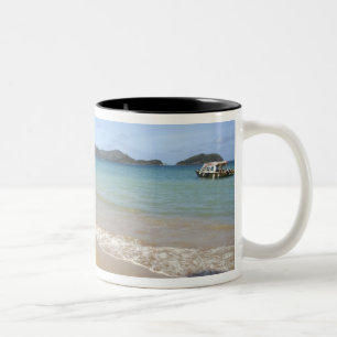 Caribisch gebied - Tobago - Strand langs Atlantisc Tweekleurige Koffiemok