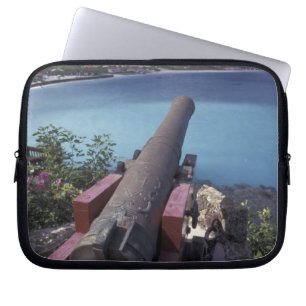 CARIBISCH, St. Barts, Connon gericht op Baai van Laptop Sleeve