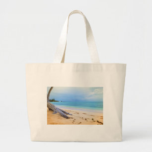 Caribisch strand grote tote bag