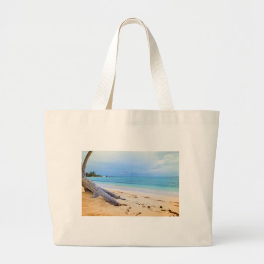 Caribisch strand grote tote bag (Voorkant)