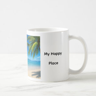 Caribisch strand mijn geluksplek koffiemok