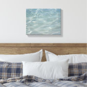 Caribisch Water Abstract Blauw Natuur Canvas Afdruk (Insitu (Slaapkamer))