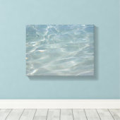 Caribisch Water Abstract Blauw Natuur Canvas Afdruk (Insitu (Houten vloer))