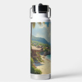 Caribisch weekend waterfles (Voorkant)