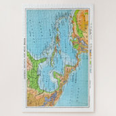 Caribisch / West-Indië, Oude gerestaureerde kaart. Legpuzzel (Verticaal)