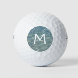 Caribische Abstracte waterblauwe Natuur Golfballen