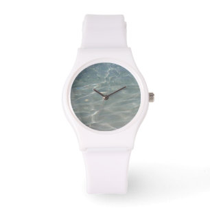 Caribische Abstracte waterblauwe Natuur Horloge