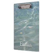 Caribische Abstracte waterblauwe Natuur Klembord (Links)