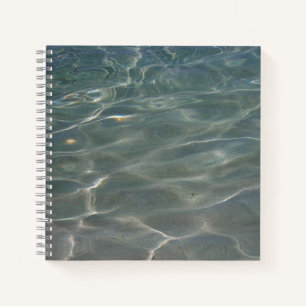 Caribische Abstracte waterblauwe Natuur Notitieboek