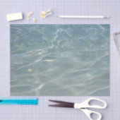 Caribische Abstracte waterblauwe Natuur Tissuepapier (Craft)