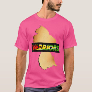 Caribische cricket Guyana Warriors Guyanese cricke T-shirt