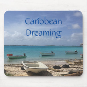 Caribische Droom Bonaire Vissersboten Oceaan Muismat