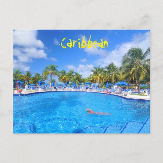 Caribische eilanden briefkaart (Voorkant)