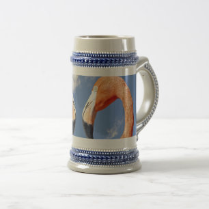 Caribische flamingo liefde hart bierpul