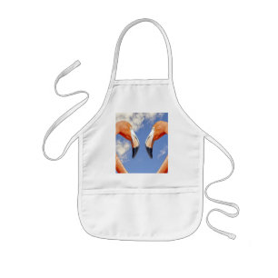 Caribische flamingo liefdeshart kinder schort