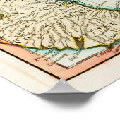  Caribische kaart (1795) Poster (Hoek)