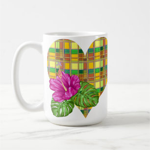 Caribische Kleurrijke Stof Madras Tartan Koffiemok